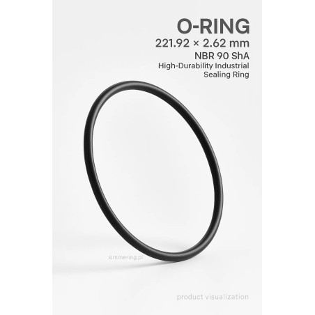 Oring 221,92×2,62 mm NBR 90 ShA – precyzyjne uszczelnienie techniczne