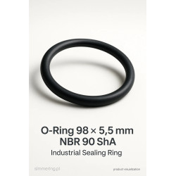 Oring 98 × 5,5 mm NBR 90 ShA – uszczelka gumowa przemysłowa