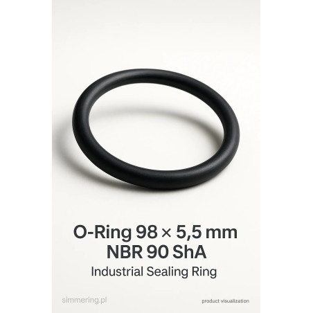 Oring 98 × 5,5 mm NBR 90 ShA – uszczelka gumowa przemysłowa