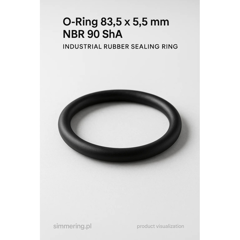 O-Ring 83,5 × 5,5 mm NBR 90 ShA – Industrial Rubber Sealing Ring