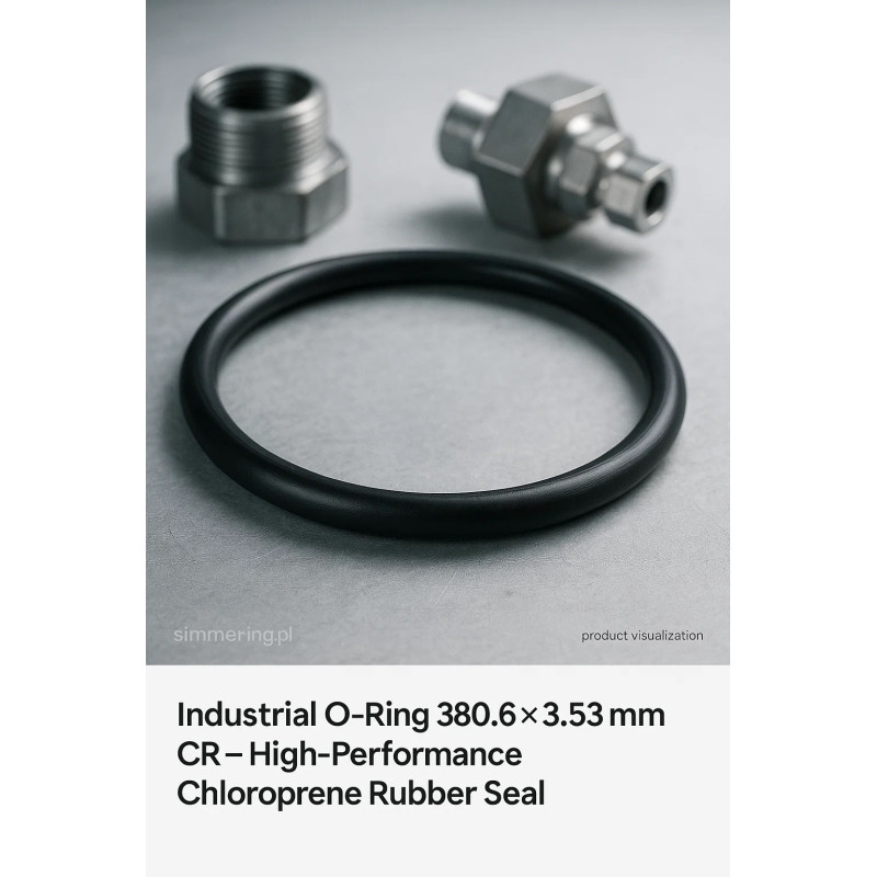 Oring 380,6 × 3,53 mm CR – gumowy pierścień uszczelniający z chloroprenu