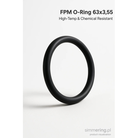 Oring FPM 63x3,55 - Wysokotemperaturowy i Chemoodporny