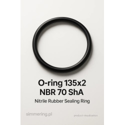 O-Ring 135×2 mm NBR 70 ShA