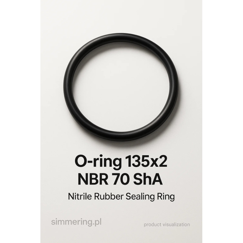 O-ring 135×2 mm NBR 70 ShA – uszczelka gumowa olejoodporna