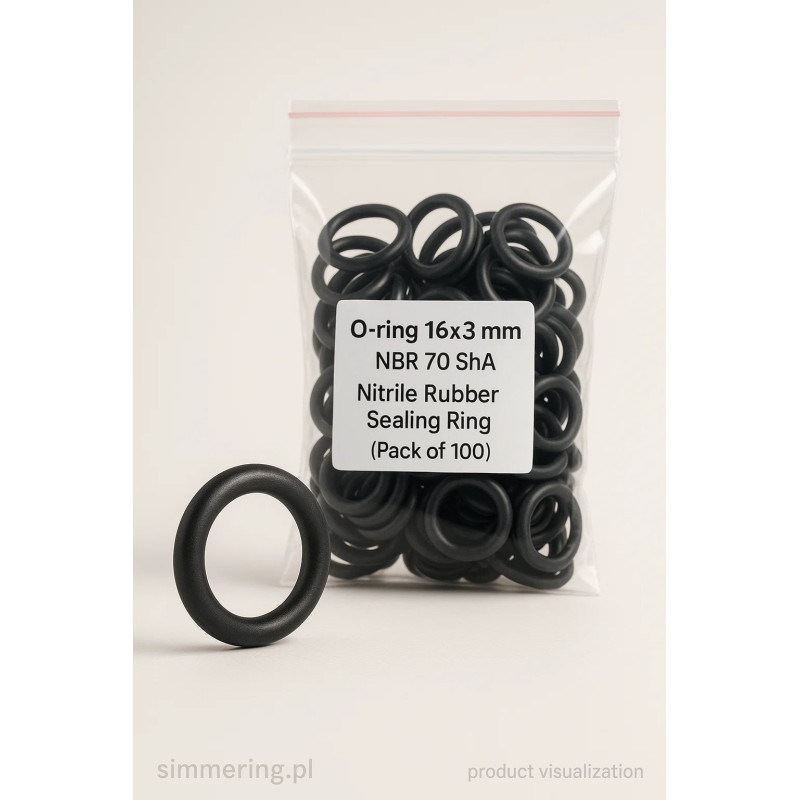 O-ring 16x3 NBR 70 ShA
