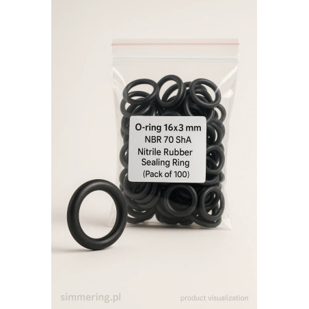 Oring 16x3 NBR 70 ShA