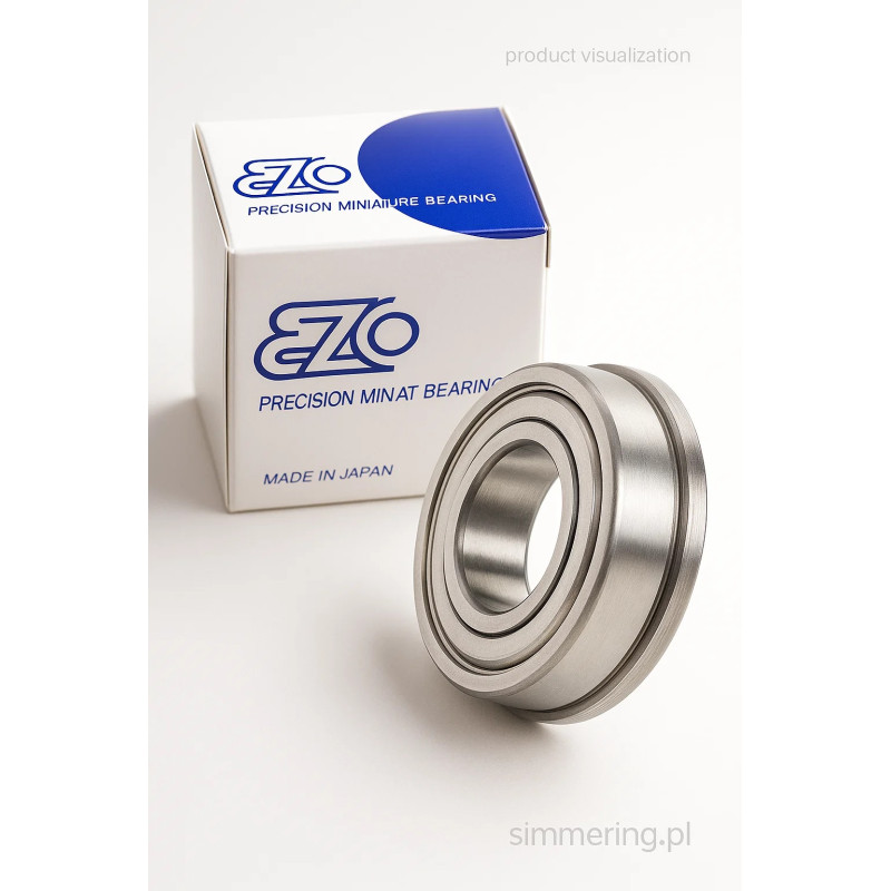 SF 693 H ZZ EZO 3×8×4 mm Flanged Deep-Groove Ball Bearing