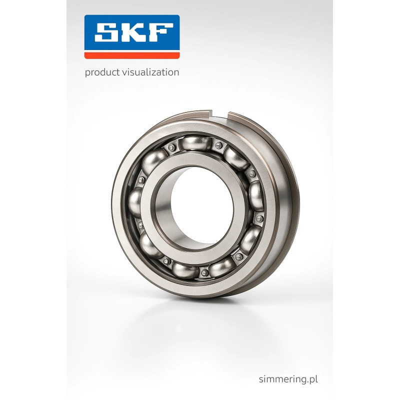 SKF 6215 NR Deep Groove Ball Bearing – 75×130×25 mm