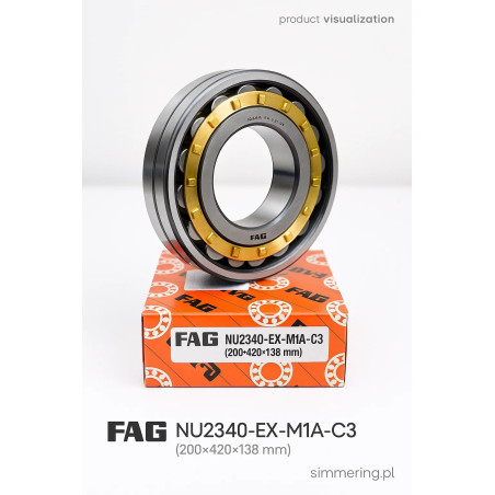 FAG NU 2340 EX-M1A-C3 (200×420×138 mm) – łożysko walcowe