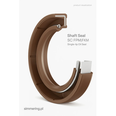 Uszczelniacz wału 240×270×15 FPM/ FKM – simmering jednowargowy