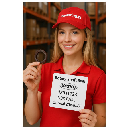 Rotary Shaft Seal CORTECO 12011123 NBR BASL Oil Seal 25x40x7