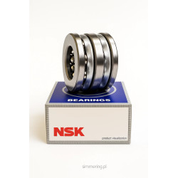 Łożysko kulkowe oporowe NSK 54309 U 45×90×62 mm