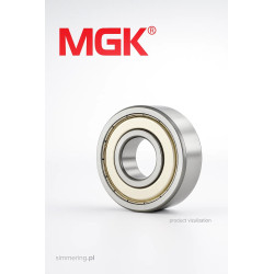 Łożysko kulkowe SS 686 ZZ MGK 6x13x5 nierdzewne