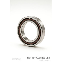 NSK 7019 A5TRSULP3 95×145×24 ball bearing