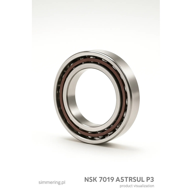 Łożysko kulkowe NSK 7019 A5TRSULP3 – 95×145×24 mm