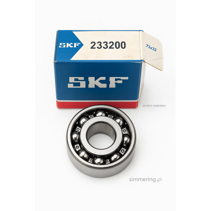 SKF 233200 – łożysko kulkowe skośne 30×72×30,2 mm