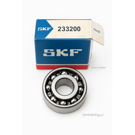 SKF 233200 – łożysko kulkowe skośne 30×72×30,2 mm