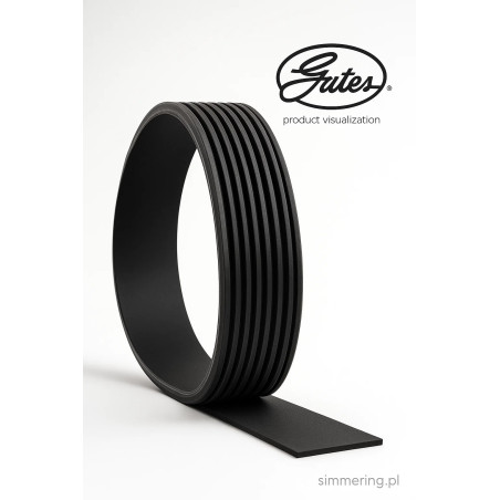 GATES 8PK1420HD Multi-Rib Belt FleetRunner™ Micro-V® 1420 mm EPDM, 8 Ribs