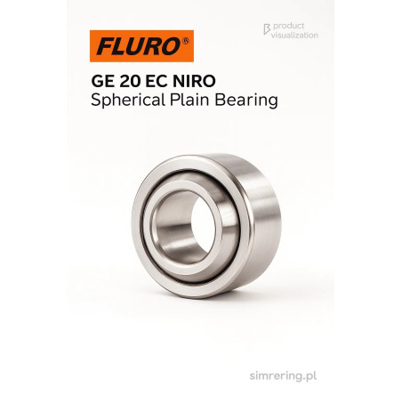 GE 20 EC NIRO FLURO 20x35x16 Łożysko Ślizgowe