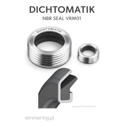 Simmering NBR 55x75x5.5 VRM01 DICHTOMATIK Uszczelniacz