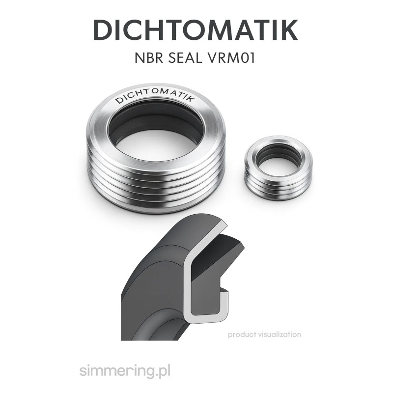Rotary Shaft Seal NBR 55x75x5.5 VRM01 DICHTOMATIK