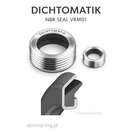Simmering NBR 55x75x5.5 VRM01 DICHTOMATIK Uszczelniacz