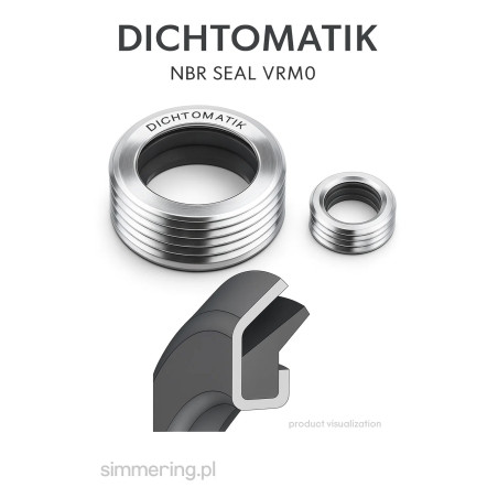Gamma‑Ring / Axial Seal Dichtomatik VRM02 55x77x5,5 mm – NBR 70