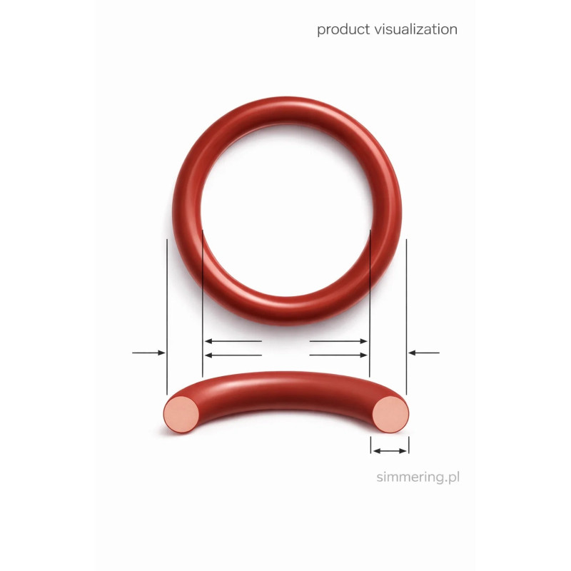 Oring 80x5,5 MVQ - Silikonowy O-ring