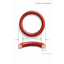 Oring 63x4,5 MVQ - Silikonowy O-ring