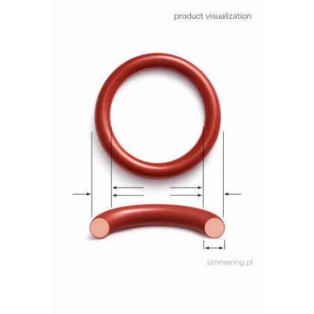 Oring 8,1x1,78 MVQ - Silikonowy O-ring