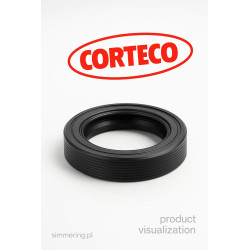 Rotary Shaft Seal CORTECO 20035911 100x120x10 PTFE/ACM BASLRSX7FT | Radial Oil Seal for Jaguar 3W436701AA, Land Rover 4352327