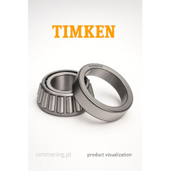 Łożysko stożkowe LM12749/10 TIMKEN 21,98x45,24x15,49 mm