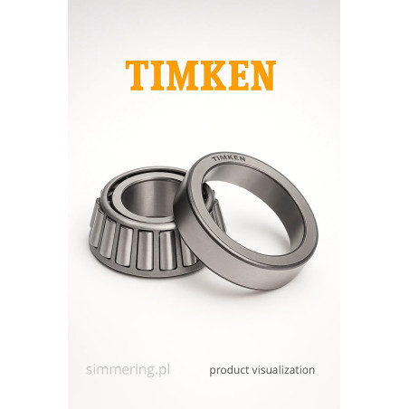 Łożysko stożkowe LM12749/10 TIMKEN 21,98x45,24x15,49 mm