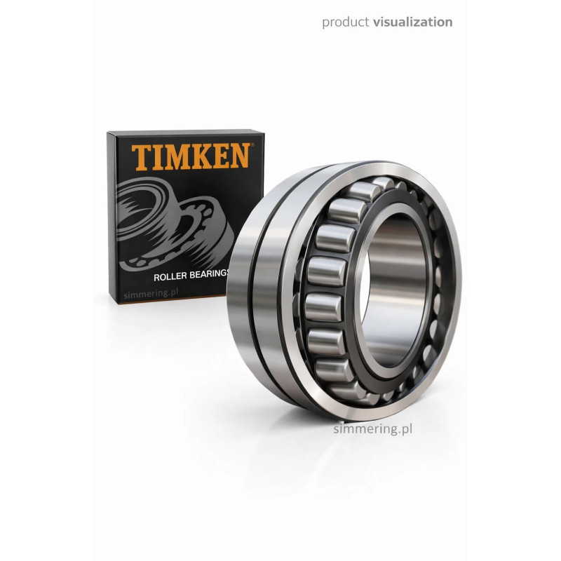 Łożysko baryłkowe TIMKEN 22217 EJW33 C3 – 85x150x36 mm – luz C3 – koszyk stalowy