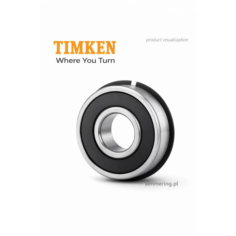 6004 2RS NR TIMKEN 20x42x12 Ball Bearing