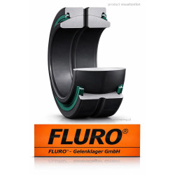 Spherical Plain Bearing GE 45 FO 2RS / GEG 45 FLURO 45x75x43