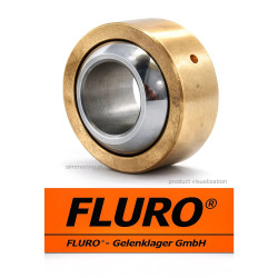 GXS 22.42 FLURO 22x42x28 Spherical Plain Bearing