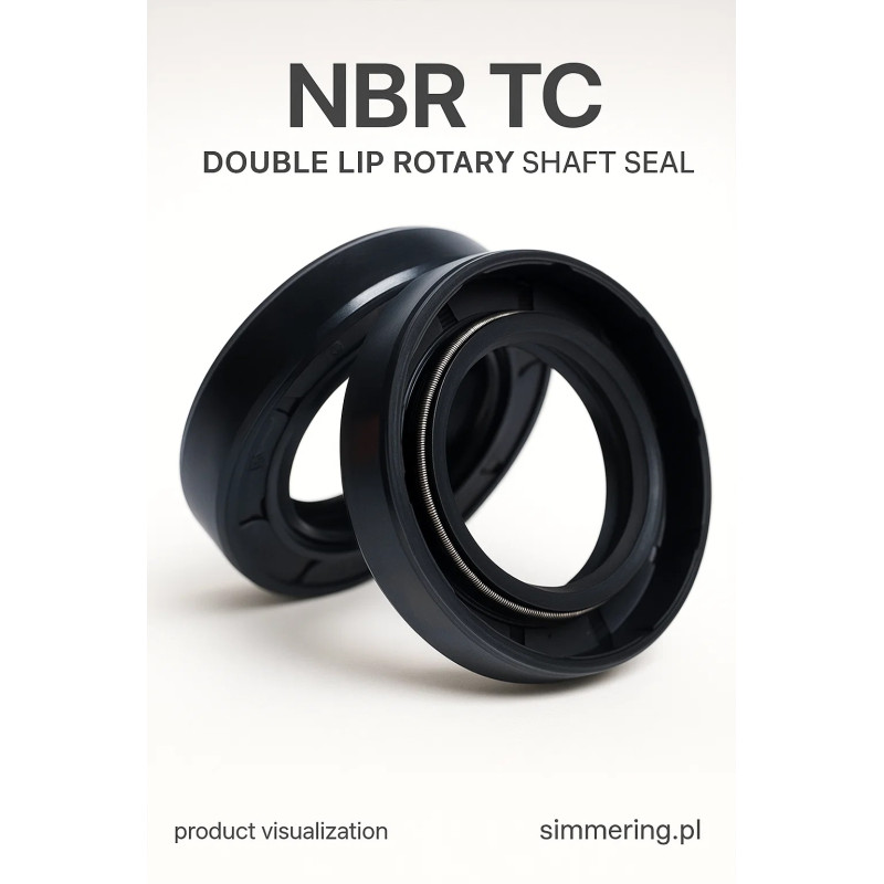 Shaft Seal 100x120x10 NBR TC – Radial Oil Seal with Dust Lip GRN®