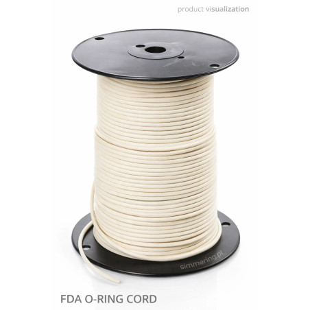 FDA Silicone O-Ring Cord Fi 2.00 mm White MVQ