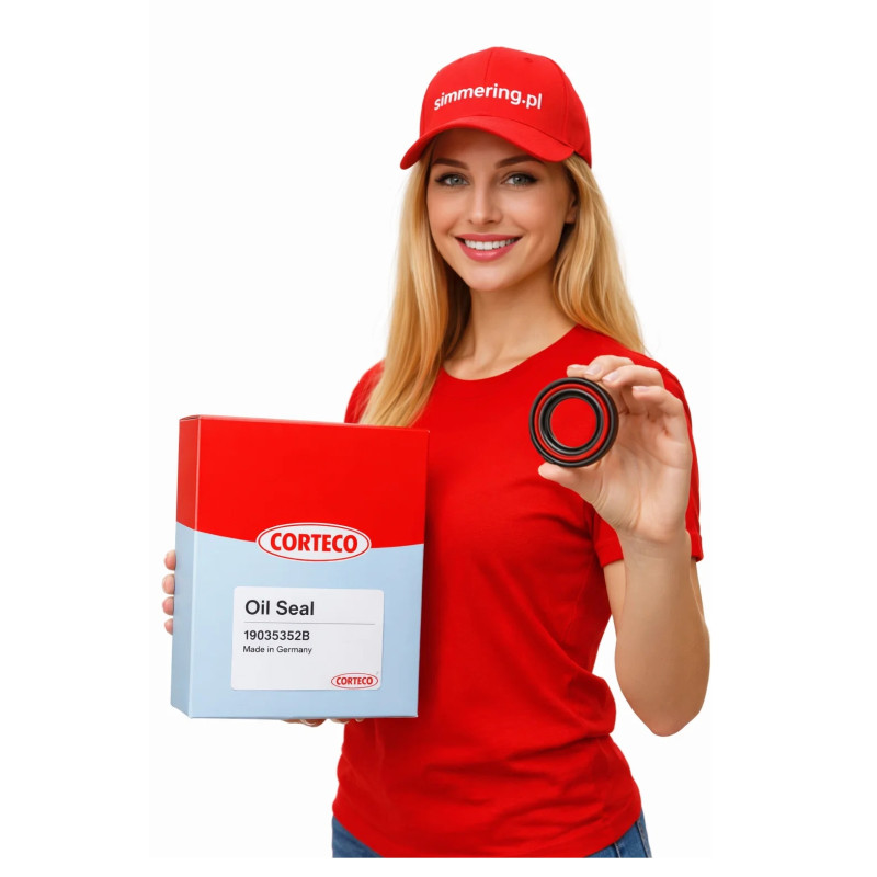 Rotary Shaft Seal CORTECO® 01001450 B1SLDRW Oil Seal 105x130x12 - Radial Oil Seal with Dust Lip