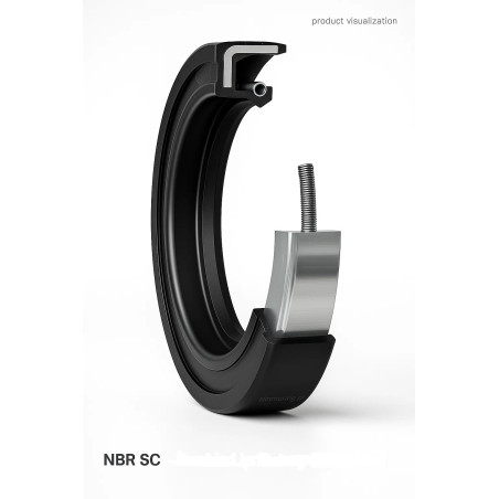 Single-Lip Rotary Shaft Seal NBR 25x35x5 A/SC