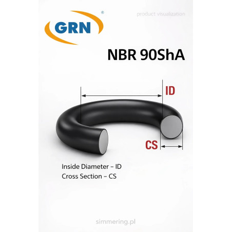Oring 88,6x1,78 mm NBR 90 ShA
