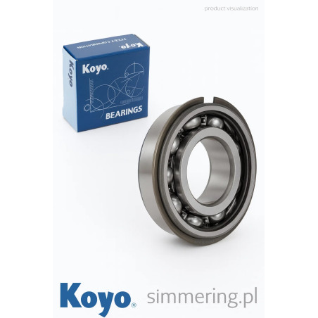 Łożysko kulkowe KOYO 6306 2RS NR 30x72x19 mm