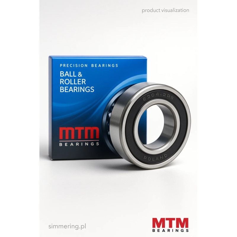 MTM 6309 2RS C3 łożysko kulkowe 45x100x25