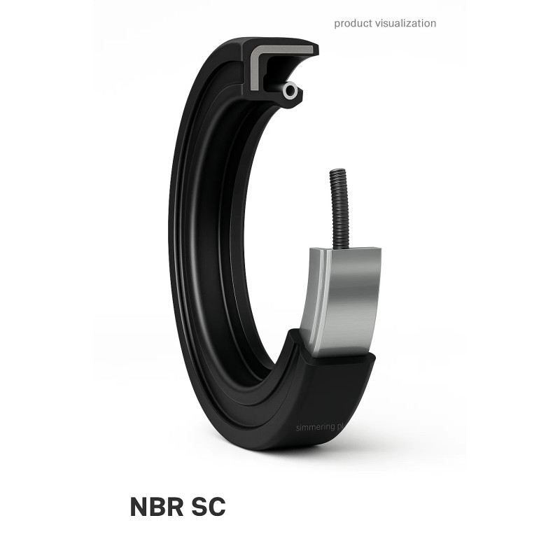 Simmering NBR 230x260x15 A SC single lip oil seal