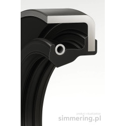 Simmering NBR 16x26x7 B1 Uszczelniacz Jednowargowy Metalowa Obudowa