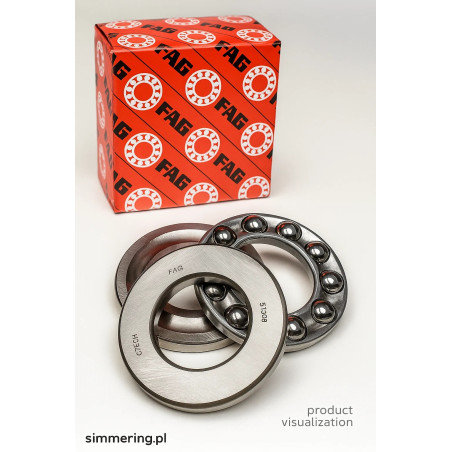 51201 FAG 12x28x11 Thrust Ball Bearing