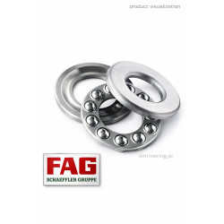 51411 FAG 55x120x48 Thrust Ball Bearing