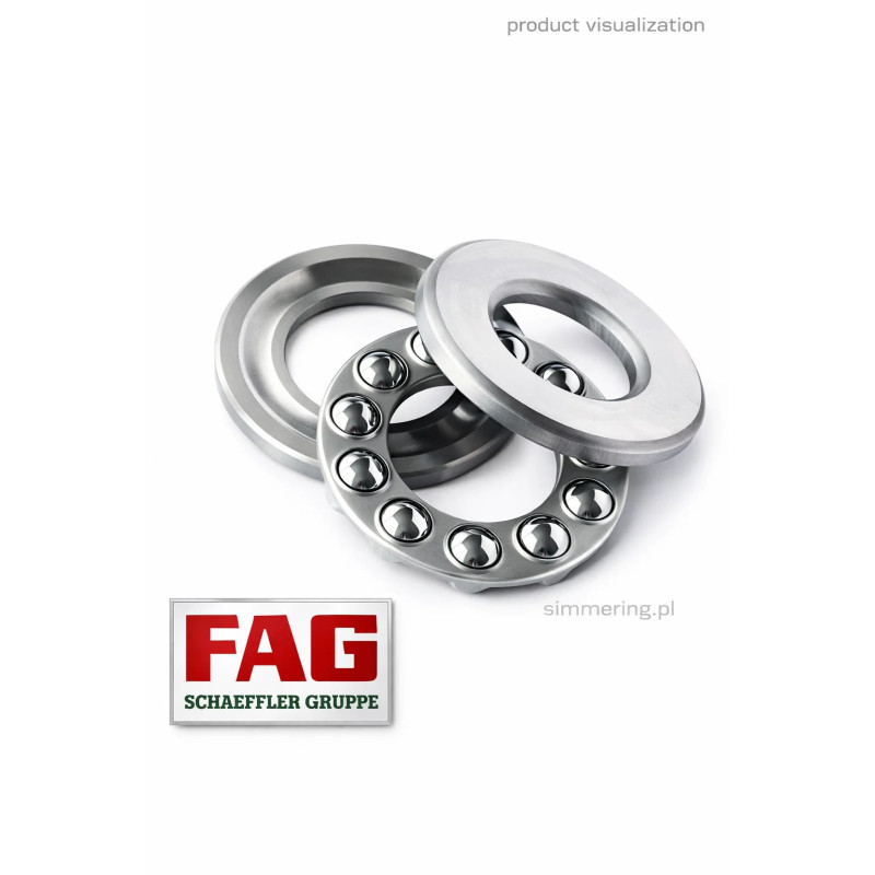 51411 FAG 55x120x48 Thrust Ball Bearing