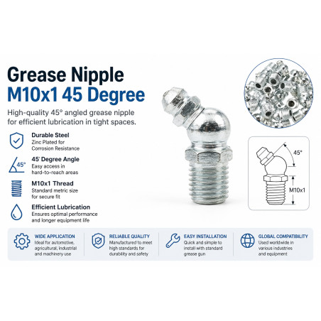 Smarowniczka M10x1 45 stopni